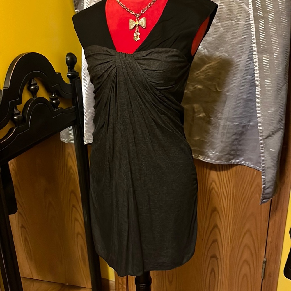 Armani Exchange Black and Grey Dress